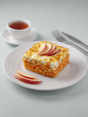 завтрак Запеканка морковная с творогом