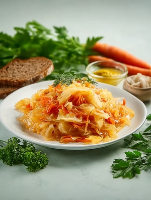 Капуста тушеная по-немецки готовое блюдо  ЭтоНорма