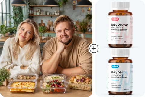 Он и Она набор готовой еды для Двоих - Семейное меню. Снижаем вес вместе!