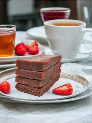 протеиновый батончик  Клубничный йогурт полезный перекус